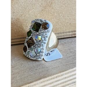 Los Angeles Boutique Statement Cocktail Ring NEW Designer Trendy Party Size 7